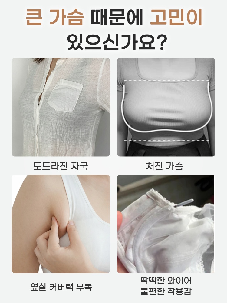 노후크 컴포트 리프팅 브라 큰 가슴 때문에 고민이 있으신가요? VEIMIA 베이미아