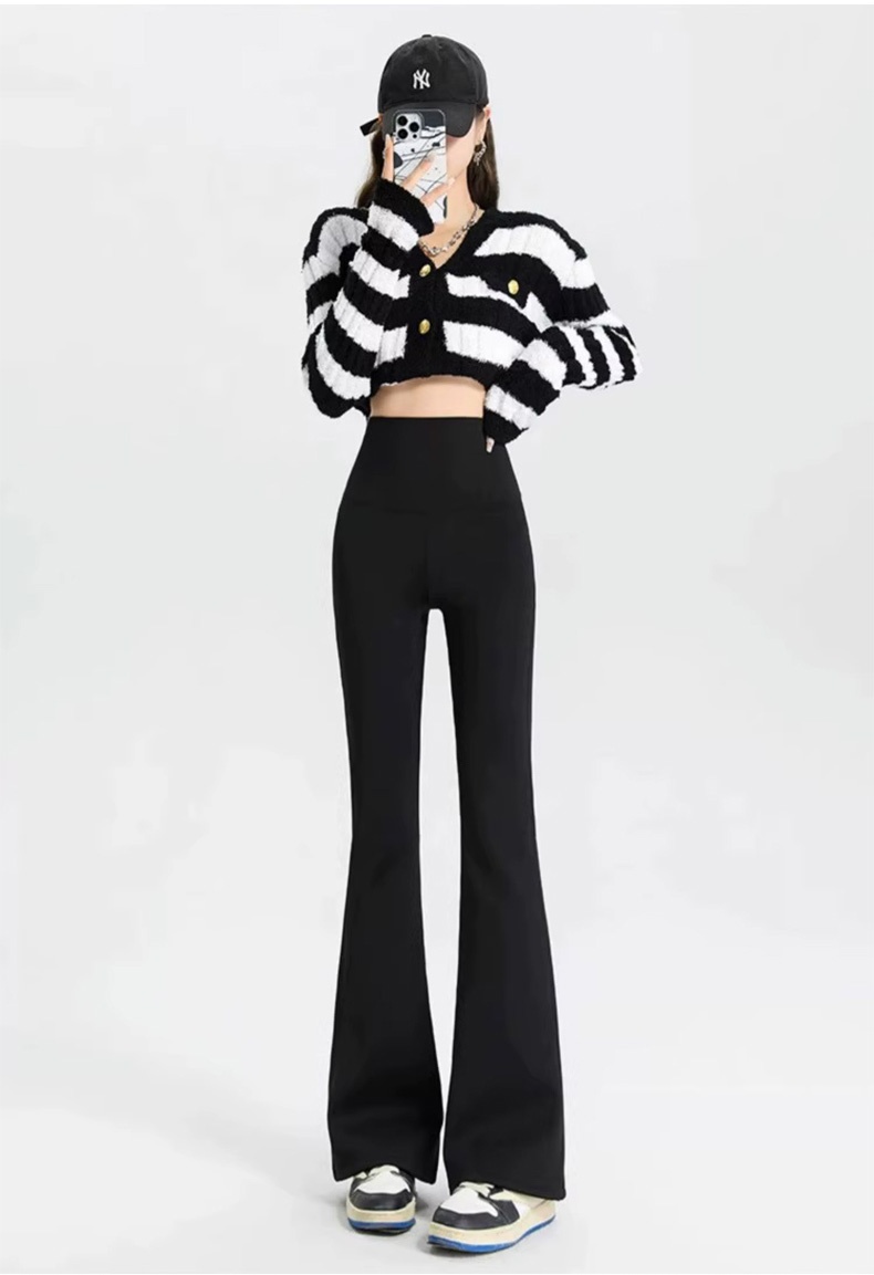 기모 부츠컷 레깅스 블랙 이미지 VEIMIA 베이미아