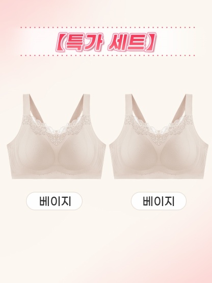 소프트 레이스 풀커버 미니마이저 브라 베이지*2 VEIMIA 베이미아