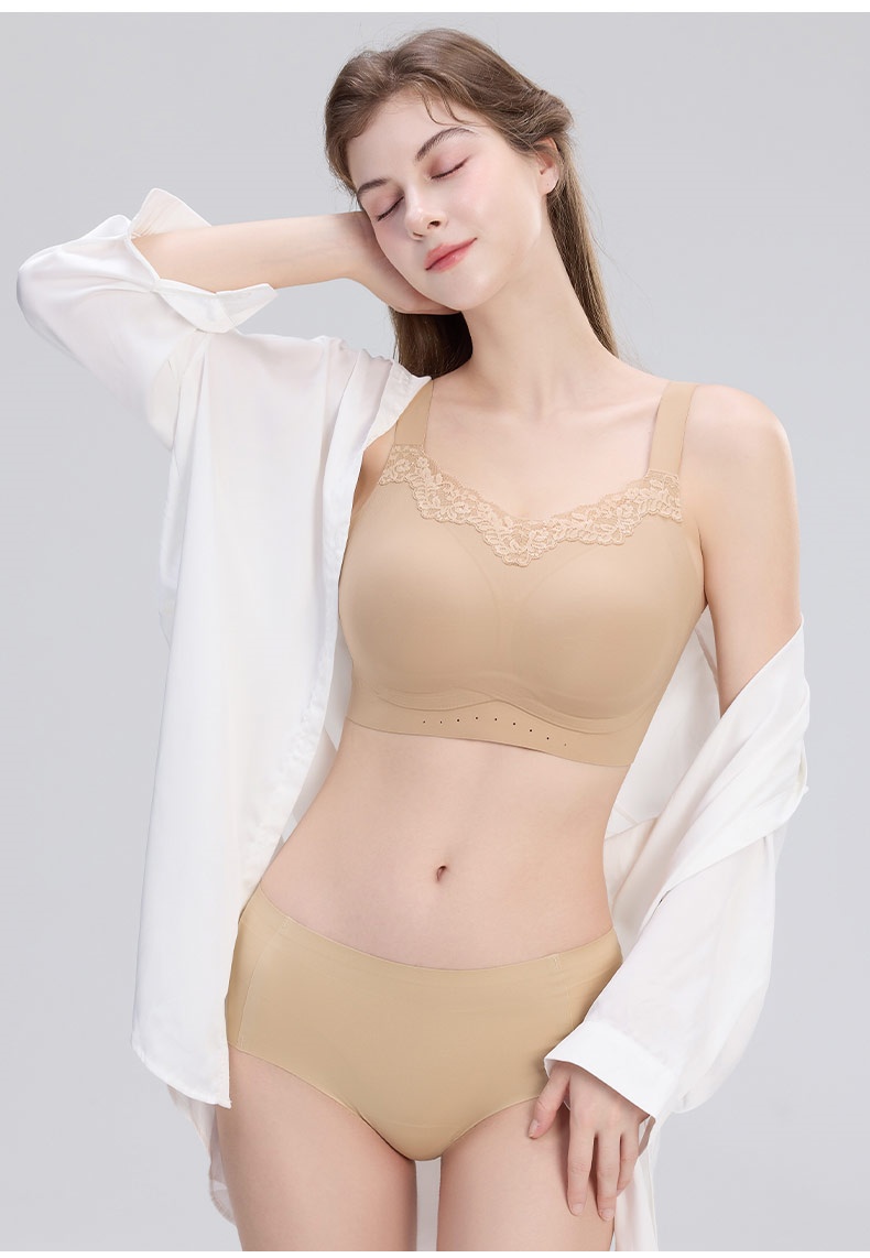 소프트 레이스 풀커버 미니마이저 브라 스킨 VEIMIA 베이미아