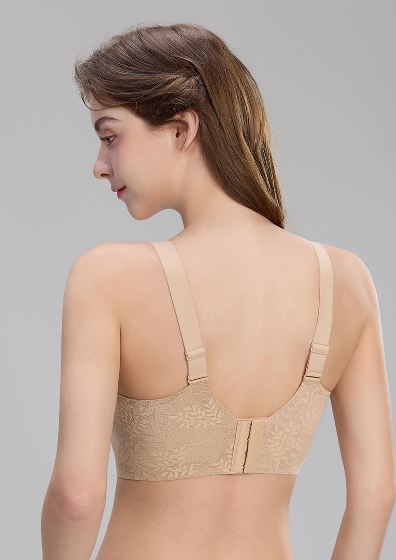 미니마이저 레이스 브라 모델 착용 이미지 스킨 VEIMIA 베이미아