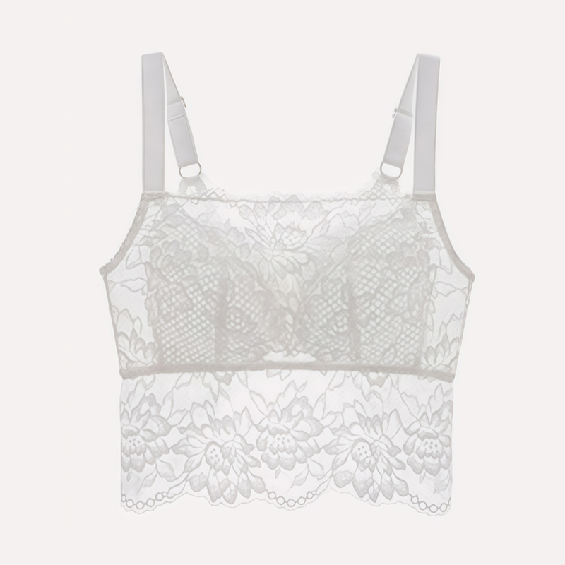 나비 레이스 나시 화이트 VEIMIA 