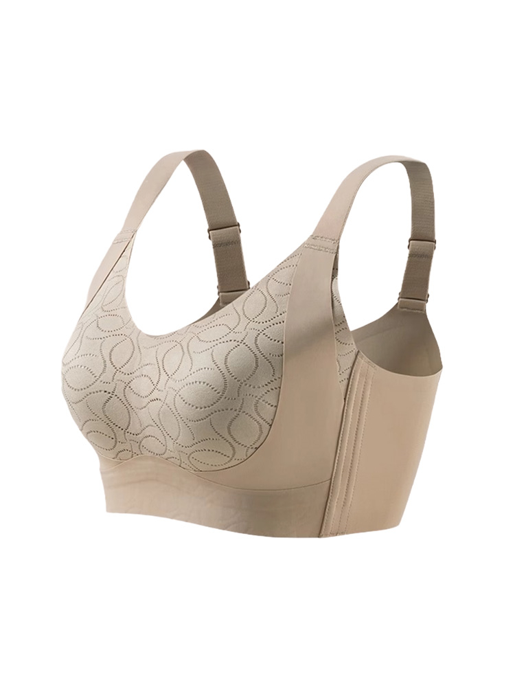 더블 리프팅 퍼짐 방지 미니마이저 브라 허니 브라운 VEIMIA 