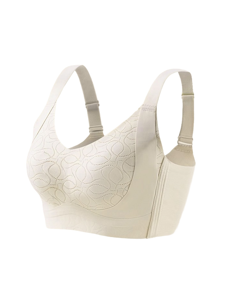 더블 리프팅 퍼짐 방지 미니마이저 브라 아이보리 VEIMIA 