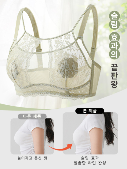 우아 섹시 프렌치 레이스 브라 슬림 효과의 끝판왕 VEIMIA