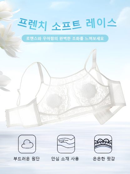 우아 섹시 프렌치 레이스 브라 프렌치 소프트 레이스 VEIMIA
