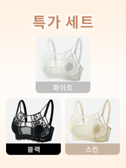 우아 섹시 프렌치 레이스 브라 화이트 블랙 스킨 VEIMIA