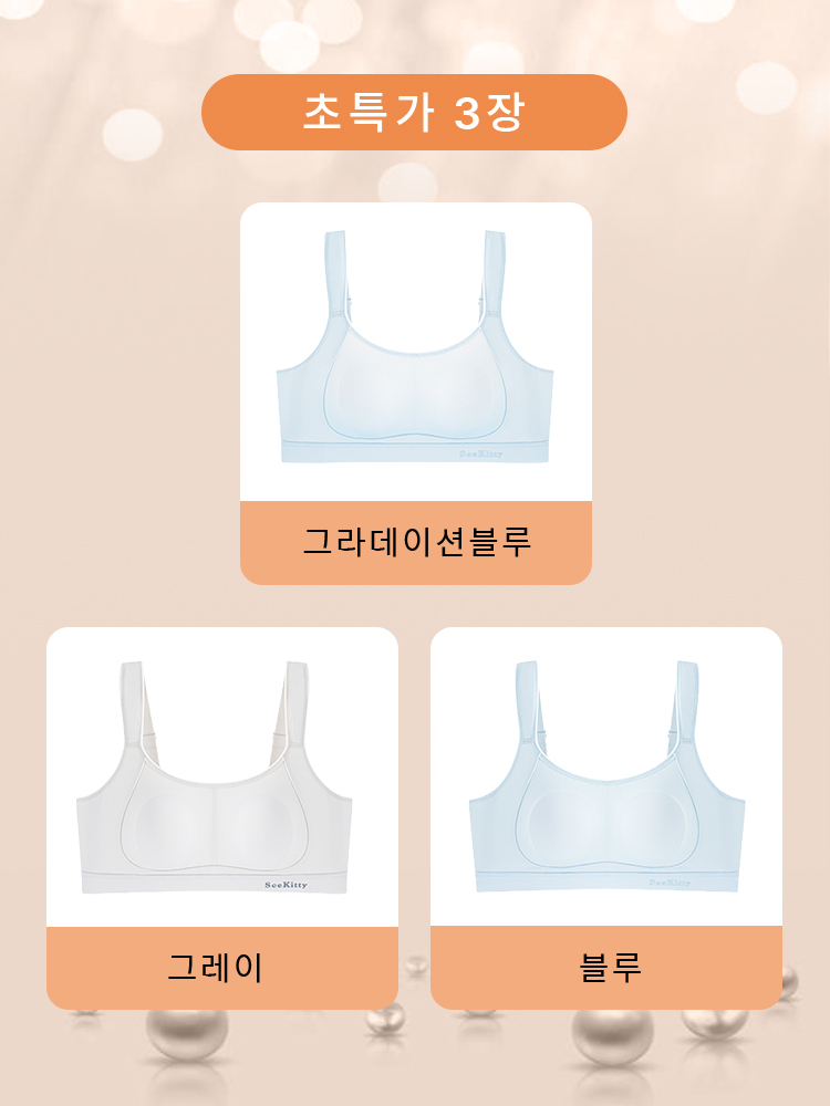 흔들림 방지 스포츠 브라 그라데이션블루+그레이+블루 VEIMIA