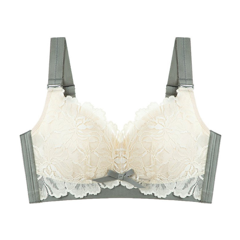 귀엽고 편안한 큰가슴 작아 보이는 브라 그린 VEIMIA 