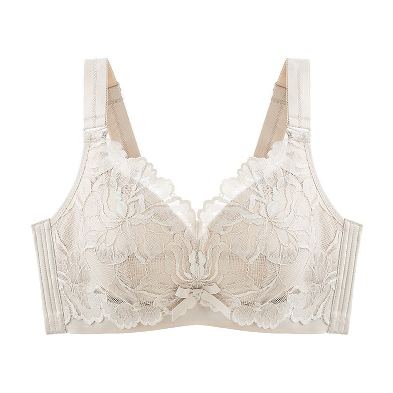 귀엽고 편안한 큰가슴 작아 보이는 브라 샴페인 VEIMIA 