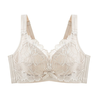 귀엽고 편안한 큰가슴 작아 보이는 브라 샴페인 VEIMIA 