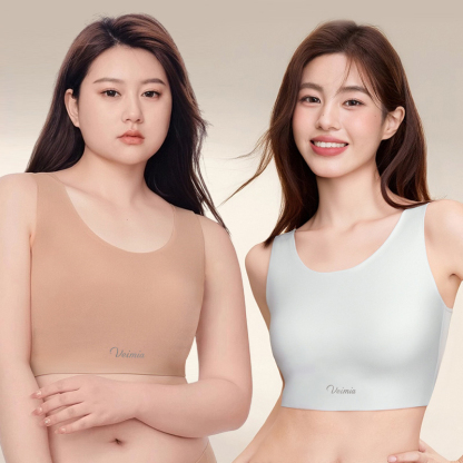 파운데이션 심리스 무봉제 브라 모델 착용 사진 VEIMIA 