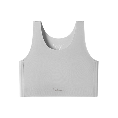 파운데이션 심리스 무봉제 브라 그레이 VEIMIA 