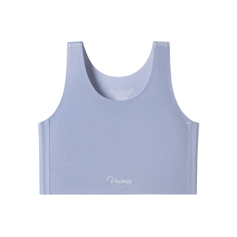 파운데이션 심리스 무봉제 브라 블루 VEIMIA 