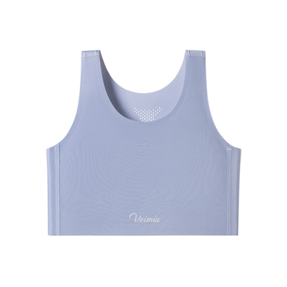 파운데이션 심리스 무봉제 브라 블루 VEIMIA 