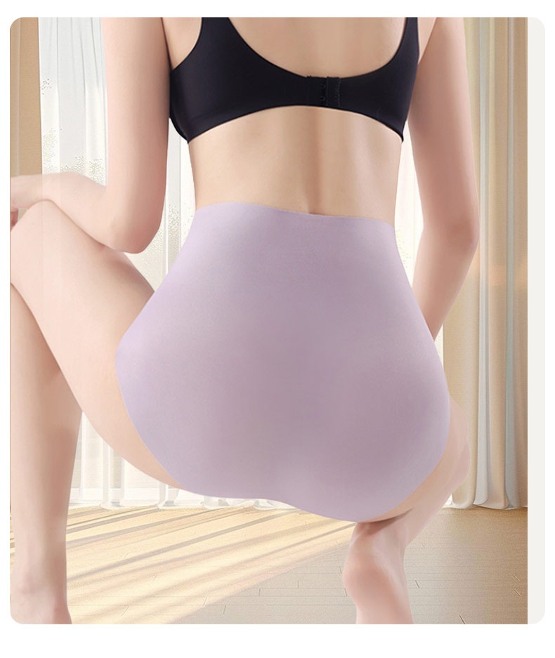 3D 입체 커팅 하이웨스트 팬티 모델 착용 이미지 VEIMIA 베이미아