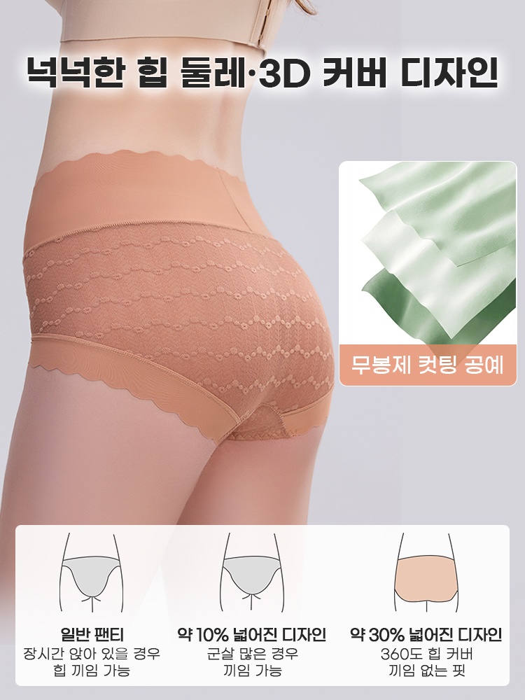 레이스 팬티 넉넉한 힘 둘레·3D 커버 디자인 VEIMIA 베이미아
