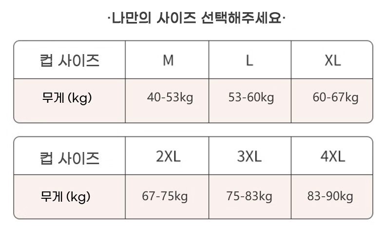 미니마이저 브라 나만의 사이즈 선택해 주세요 VEIMIA