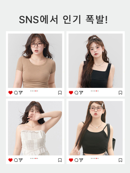 니플패치 모델 착용 컷 VEIMIA