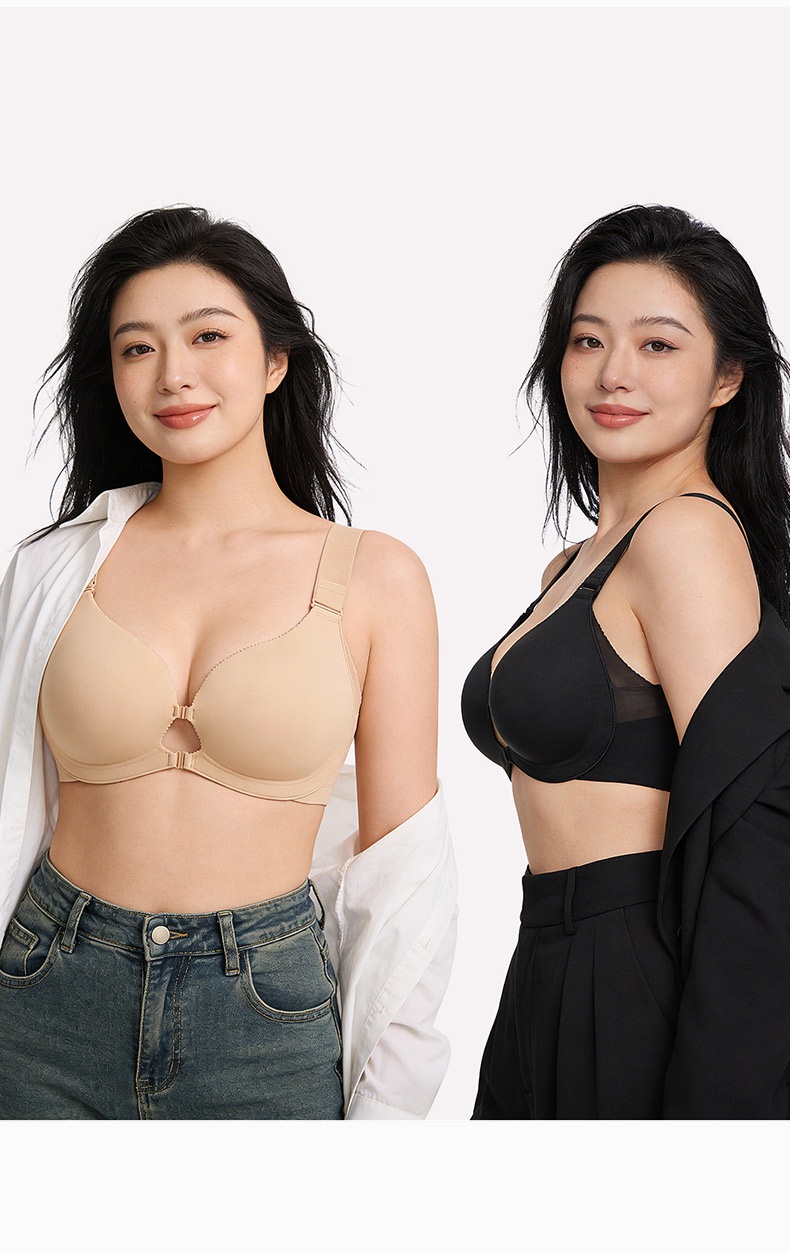 편안한 앞오픈 브라 모델 착용 이미지 VEIMIA 베이미아