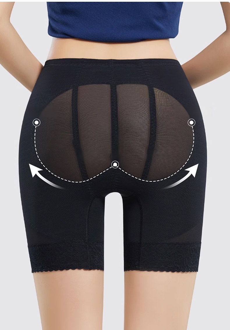 힙업 효과 보정 거들 모델 착용 이미지 블랙 VEIMIA 베이미아