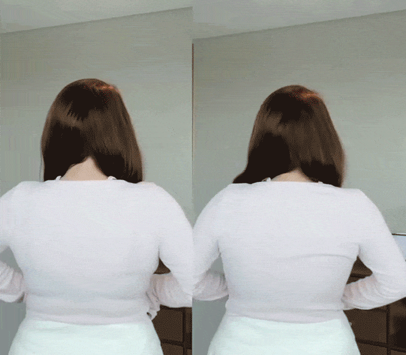 미니마이저 브라 착용전VS착용후 VEIMIA