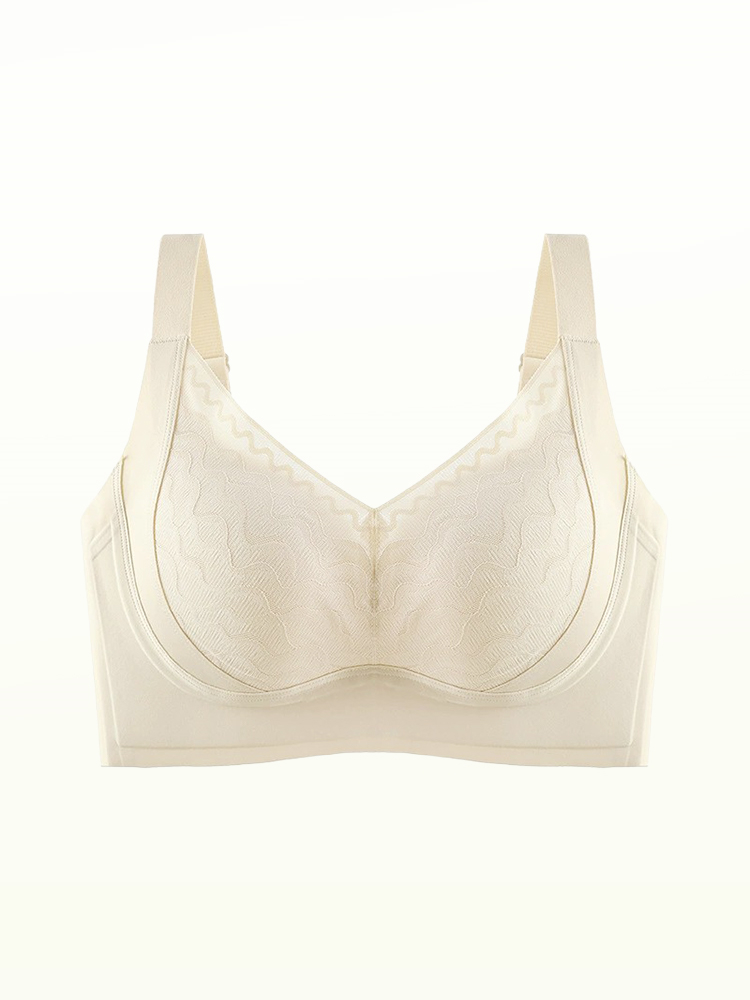 레이스 처짐 방지 플커버 브라 샴페인 VEIMIA