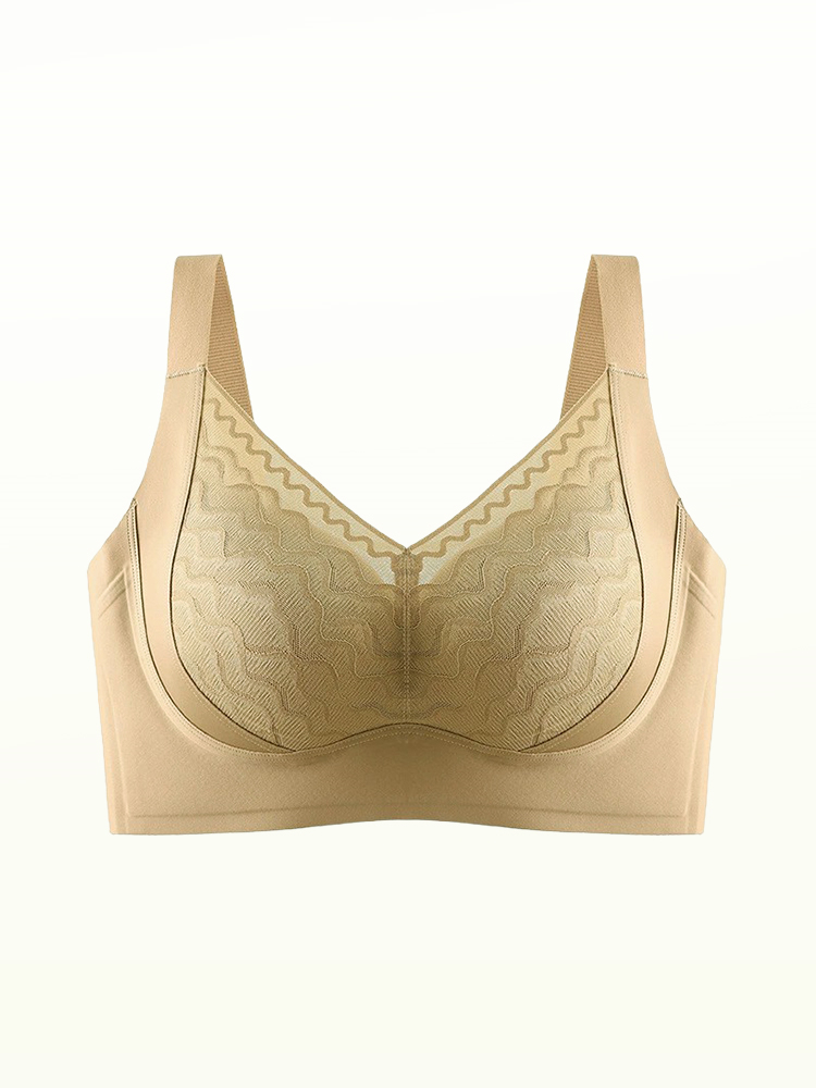 레이스 처짐 방지 플커버 브라 브라운 VEIMIA