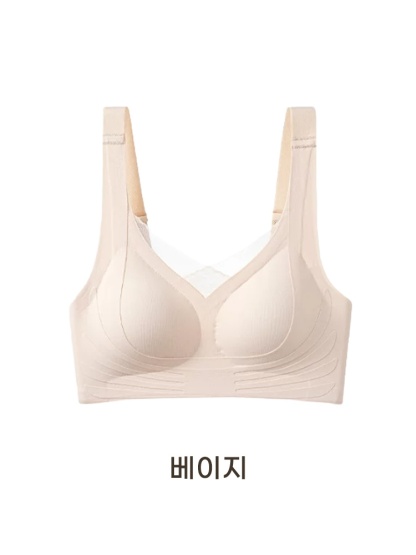 수술 후 전용 포켓 노와이어 브라의 베이지 이미지 VEIMIA