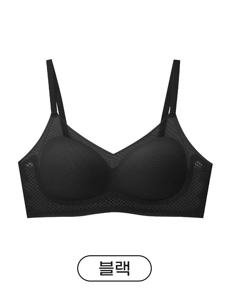 VEIMIA 노와이어 쿨링 심리스 브라丨처짐 걱정 없이 편안하게 받쳐주는 핏 온종일 보송보송한 착용감 여름철 데일리 필수템