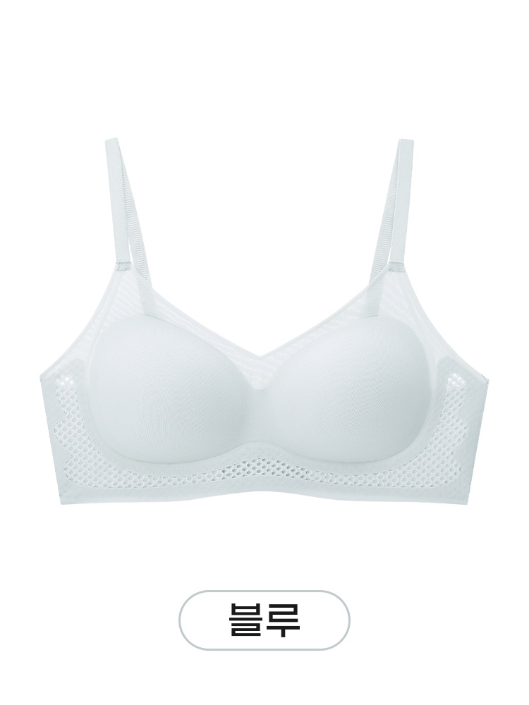 VEIMIA 노와이어 쿨링 심리스 브라丨처짐 걱정 없이 편안하게 받쳐주는 핏 온종일 보송보송한 착용감 여름철 데일리 필수템