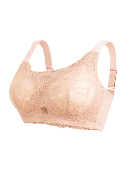 부드러운 레이스 소재 보형물 브라 핑크 VEIMIA 베이미아