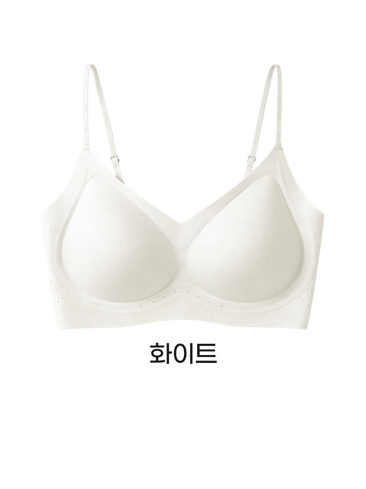 VEIMIA 얇은 스트랩 심리스 브라丨티셔츠에도 티 안 나는 핏 땀 차지 않는 쿨링 여름 브라