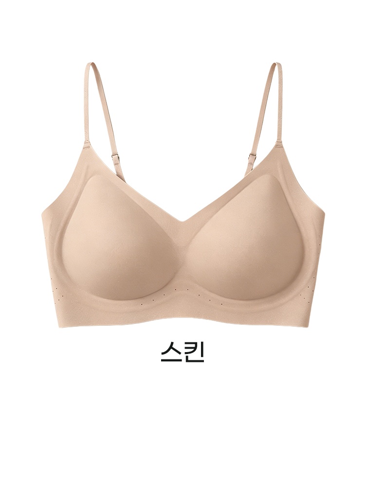 VEIMIA 얇은 스트랩 심리스 브라丨티셔츠에도 티 안 나는 핏 땀 차지 않는 쿨링 여름 브라