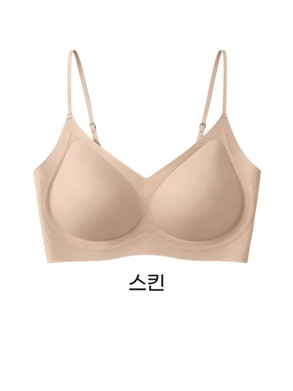 VEIMIA 얇은 스트랩 심리스 브라丨티셔츠에도 티 안 나는 핏 땀 차지 않는 쿨링 여름 브라