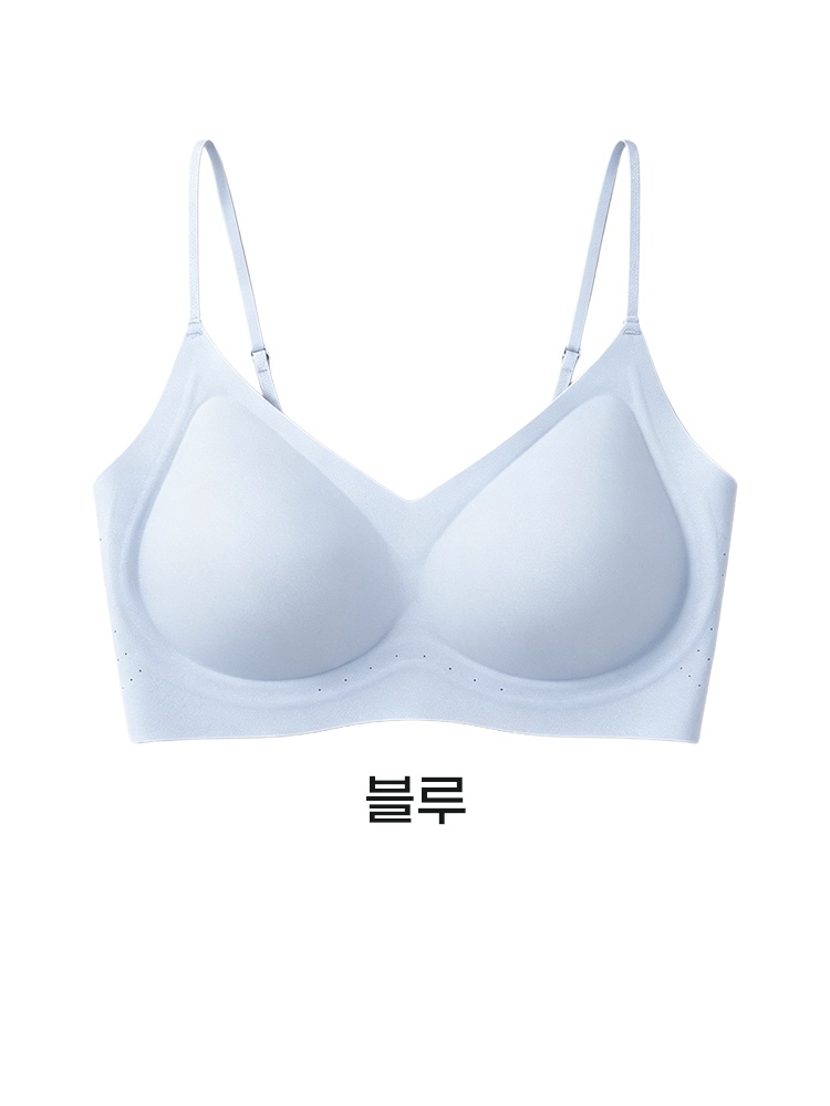 VEIMIA 얇은 스트랩 심리스 브라丨티셔츠에도 티 안 나는 핏 땀 차지 않는 쿨링 여름 브라