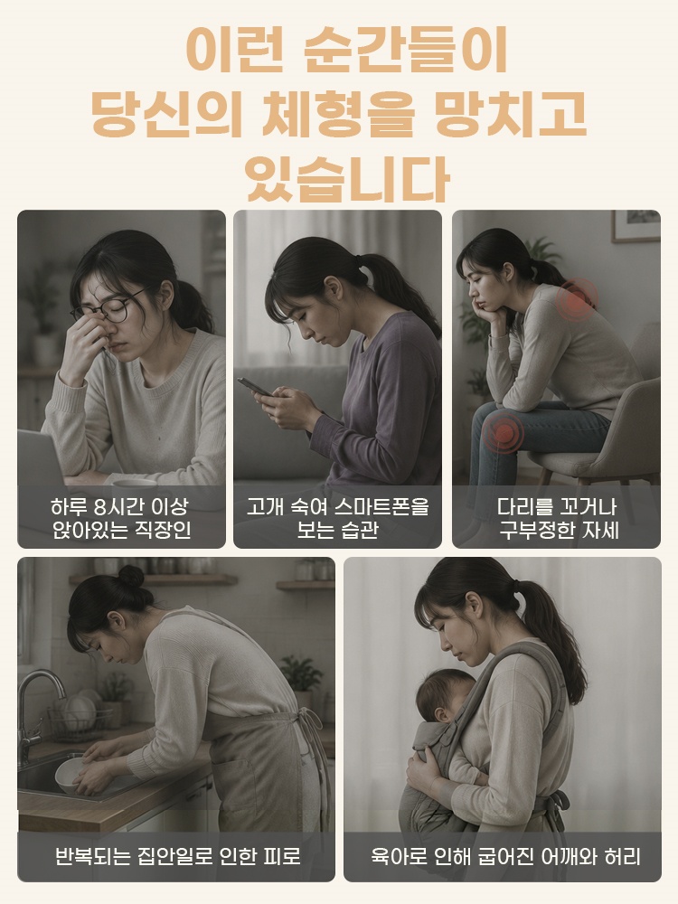 자세 교정 브라 구부정한 자세를 편안하게 잡아주는 핏 VEIMIA 베이미아