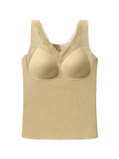 따뜻한 레이스 보온 브라캡 나시 옐로우 VEIMIA 베이미아