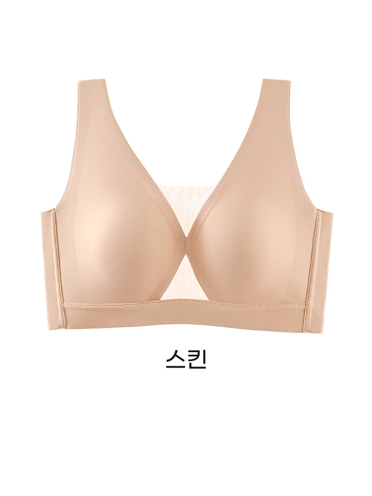 딥V 메쉬 포인트 처짐 방지 브라 스킨 VEIMIA 베이미아