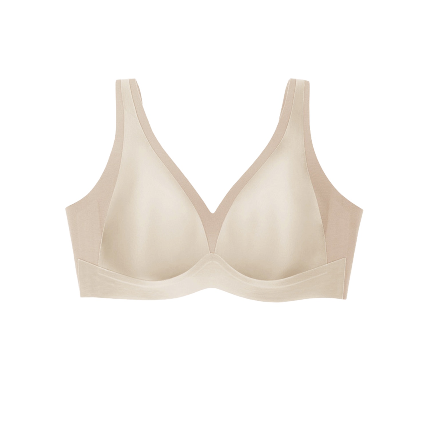 【초특가 2장₩79,900】VEIMIA 딥V 미니마이저 브라丨티 안 나는 심리스핏 통기성 좋은 메쉬 원단 끈적임 없이 편안한 데일리 오피스 브라