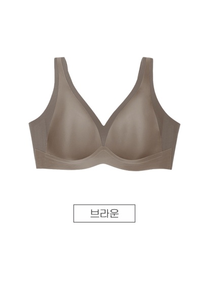 VEIMIA 딥V 미니마이저 브라丨티 안 나는 심리스핏 통기성 좋은 메쉬 원단 끈적임 없이 편안한 데일리 오피스 브라