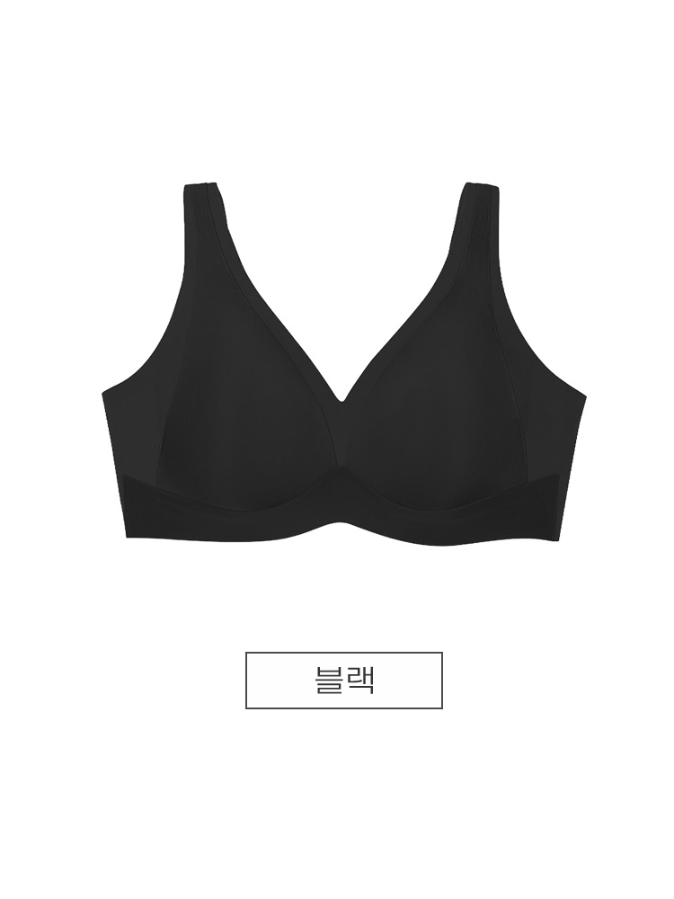 VEIMIA 딥V 미니마이저 브라丨티 안 나는 심리스핏 통기성 좋은 메쉬 원단 끈적임 없이 편안한 데일리 오피스 브라