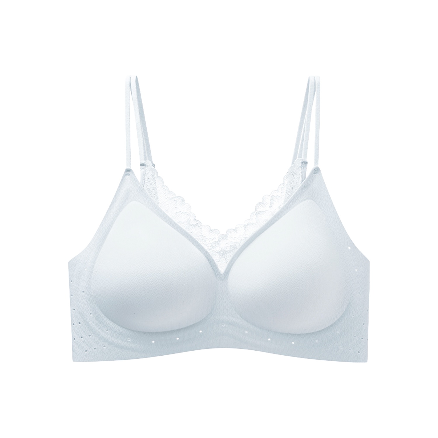 【초특가 2장₩69,900】VEIMIA 더블 어깨끈 처짐 방지 쿨링 브라丨얇은 옷에도 티 안 나는 무봉제 데일리 여름 브라 추천
