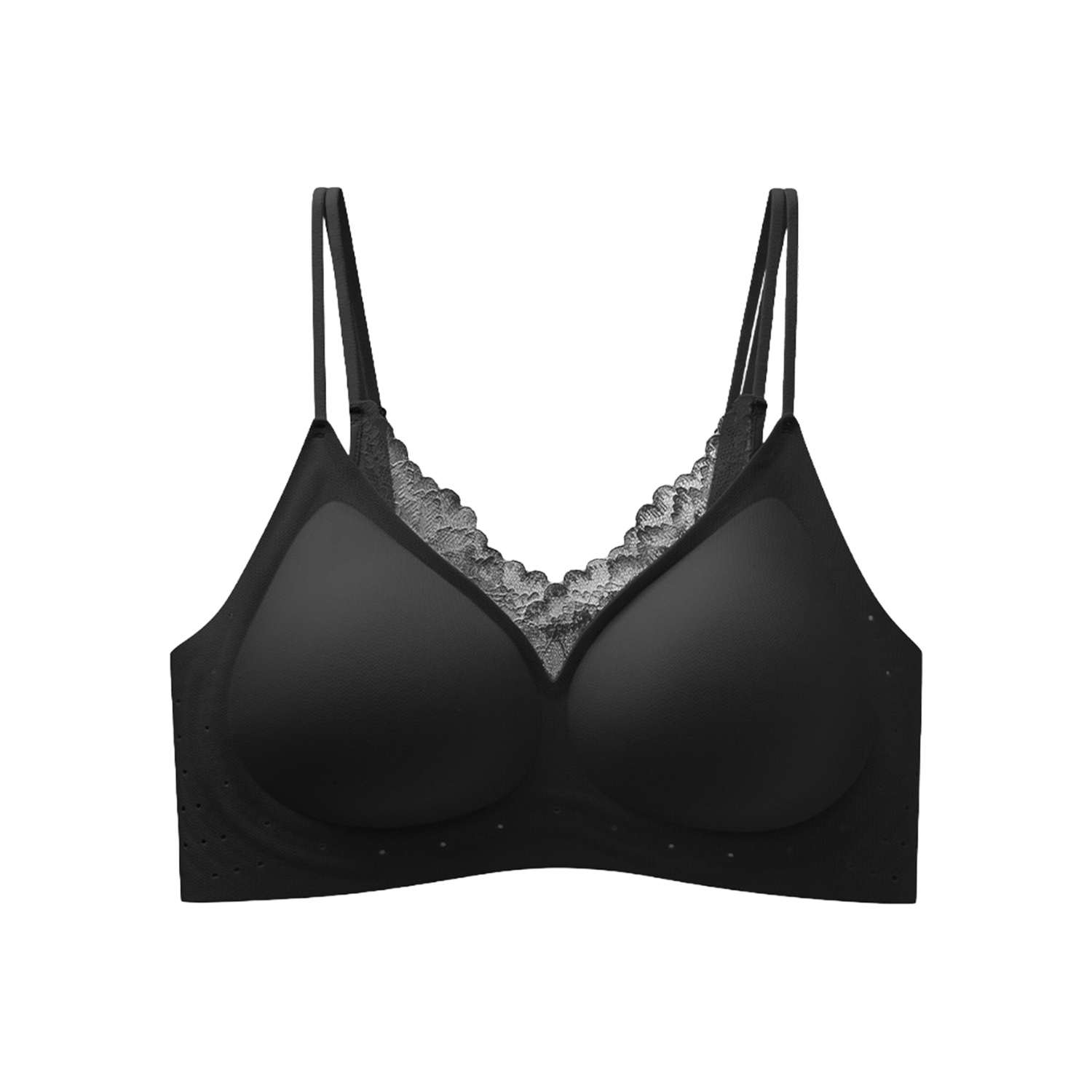 【초특가 2장₩69,900】VEIMIA 더블 어깨끈 처짐 방지 쿨링 브라丨얇은 옷에도 티 안 나는 무봉제 데일리 여름 브라 추천