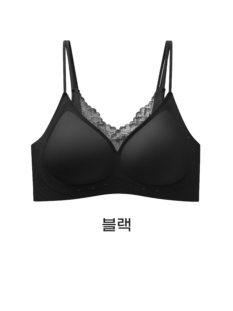 VEIMIA 더블 어깨끈 처짐 방지 쿨링 브라丨얇은 옷에도 티 안 나는 무봉제 데일리 여름 브라 추천