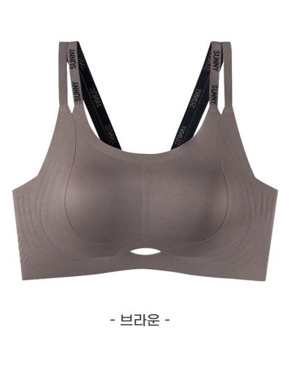 더블 스트랩 처짐 방지 브라 브라운 VEIMIA 베이미아
