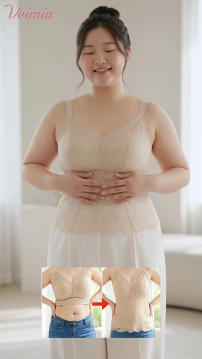 A라인 핏 레이스 브라탑 나시 산뜻한 레이스 나시 VEIMIA 베이미아