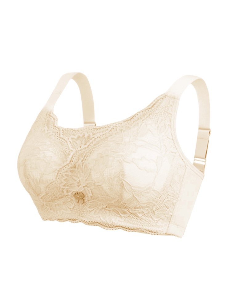 부드러운 레이스 소재 보형물 브라 베이지VEIMIA 베이미아