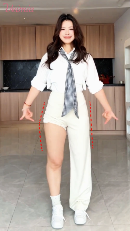 【초특가 2장₩69,900】VEIMIA 슬림 일자핏 바지丨답답함 없이 시원한 자외선 차단 쿨링 하이웨이스트 복부 보정 여름 팬츠