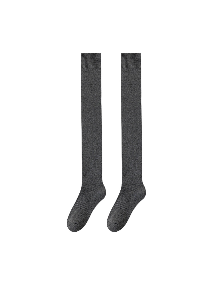 도톰 기모 오버니삭스 그레이 VEIMIA 베이미아